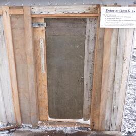 2010-11 Main door on the West wall of Scott's 'Terra Nova' hut