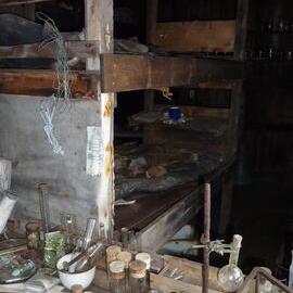 2010-11 Biology desk inside Scott's 'Terra Nova' hut