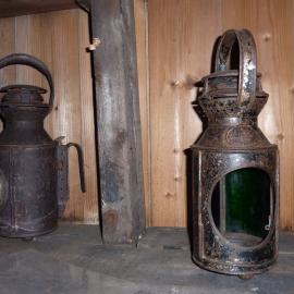 2010-11 Two lanterns inside Scott's 'Terra Nova' hut