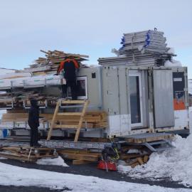 2010-11 AHT Timber supplies stored at Cape Evans