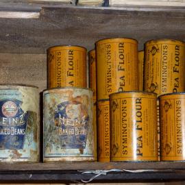 2010-11 Heinz baked bean and Symington's pea flour cans, Cape Evans