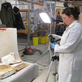 AHT Conservator Jane Hamill in the photo lab (003)