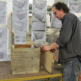 AHT Heritage Carpenter Martin Wenzel conserving boxes (009)