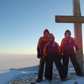 AHT K172 Team Members at Observation Hill Cross
