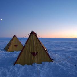 Camping during Antarctic Field Training Kitchen