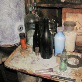 2010-11 Artefacts in the Physical Laboratory inside Scott's 'Terra Nova' hut