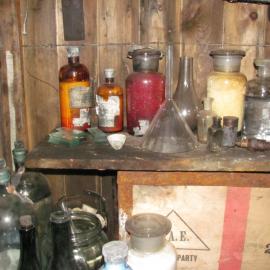 2010-11 Artefacts in the Physical Laboratory inside Scott's 'Terra Nova' hut