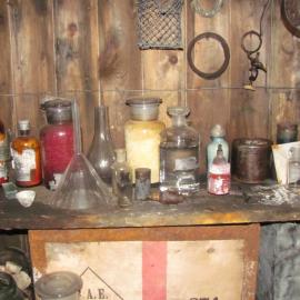 2010-11 Artefacts in the Physical Laboratory inside Scott's 'Terra Nova' hut