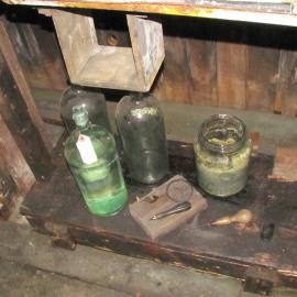 2010-11 Artefacts in the Physical Laboratory inside Scott's 'Terra Nova' hut