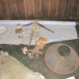 2010-11 Artefacts on the chart table inside Scott's 'Terra Nova' hut (004)
