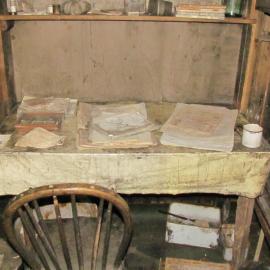 2010-11 Geology desk inside Scott's 'Terra Nova' hut 