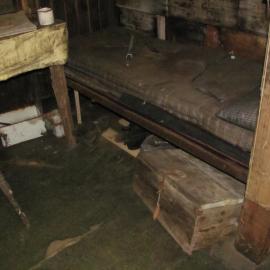 2010-11 Artefacts underneath Taylor's bunk inside Scott's 'Terra Nova' hut