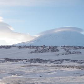 2010-11 View of Mount Erebus from Cape Evans