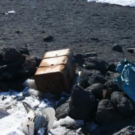 2010-11 Artefacts in situ in the Stone hut, Cape Evans (006)