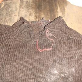2010-11 Repaired knitwear inside Scott's 'Terra Nova' hut (005)