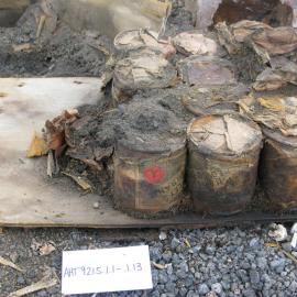 2010-11 Excavation of cache 2, crate E, Cape Royds (003)
