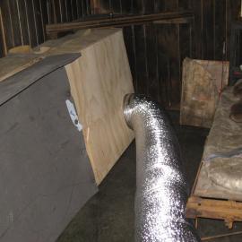 2010-11 Box built for wall drying inside Scott's 'Terra Nova' hut, Cape Evans (001)
