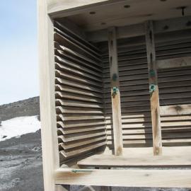 2010-11 Meteorological screen interior, Cape Evans