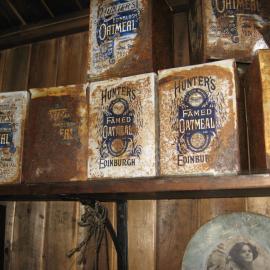 2010-11 Hunter's Oatmeal boxes, Cape Evans