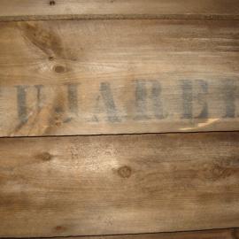 2010-11 Lettering on the stable wall "Pujaree", Cape Evans