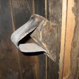 2010-11 Detail of cold porch door, Scott's 'Terra Nova' hut, Cape Evans (002)