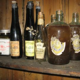 2010-11 Provisions on shelves in the galley, Cape Evans