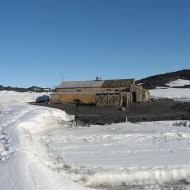 2010-11 North wall of Scott's 'Terra Nova' hut, Cape Evans