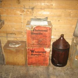 2010-11 Wholemeal biscuits boxes inside Shackleton's 'Nimrod' hut