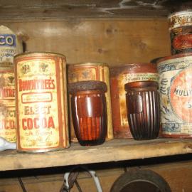 2010-11 Rowntree's cocoa tins inside Shackleton's 'Nimrod' hut