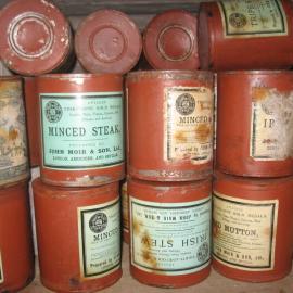 2010-11 Tins of Moir's provisions inside Shackleton's 'Nimrod' hut
