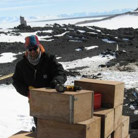 2010-11 Randy Churchill adding metal edging to contemporary storage boxes