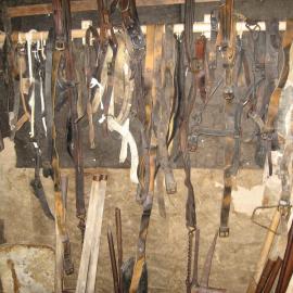 2010-11 Tack hanging inside Mawson's Laboratory, Cape Royds (002)