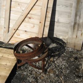 2010-11 Barrel hoops outside Shackleton's 'Nimrod' hut, Cape Royds (001)