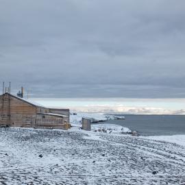 2014 East elevation, Scott's 'Terra Nova' hut, Cape Evans