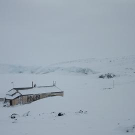 2015-16 Scott's 'Terra Nova' hut, southwest elevation