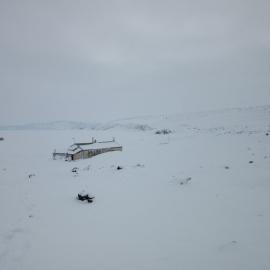2015-16 Scott's 'Terra Nova' hut, southwest elevation (001)