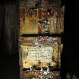 2015-16 Generator box lid, Scott's 'Terra Nova' hut 
