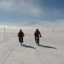 2010-11 Al Fastier and John Taylor on a bike ride