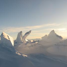 2010-11 Pressure ridges in the sea ice near Scott Base