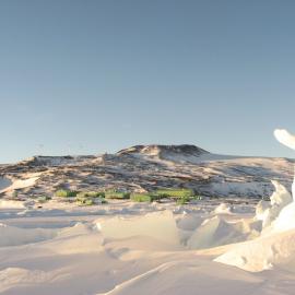 2010-11 Scott Base from the pressure ridges