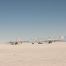 2010-11 Two planes on a United States Antarctic Program airfield