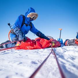Laura Andrews on the South Pole Expedition