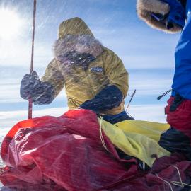 Bengt Rotmo and Nigel Watson on the South Pole Expedition