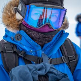 Marthe Brendefur on the South Pole Expedition