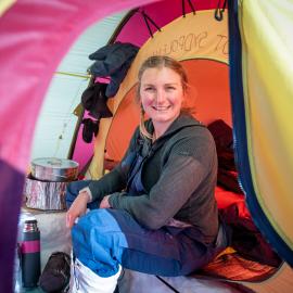 Laura Andrews on the South Pole Expedition