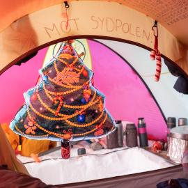 Helsport tent during the South Pole Expedition