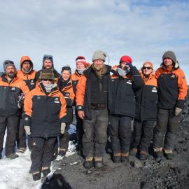 K170 and K172 teams on familiarisation trip to Cape Royds