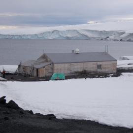 Scott's 'Terra Nova' hut as viewed from Wind Vane Hill
