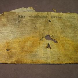 1908 Christchurch Press newspaper, before treatment