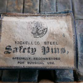 2018-19 Safety pins from a first aid kit, Cape Evans